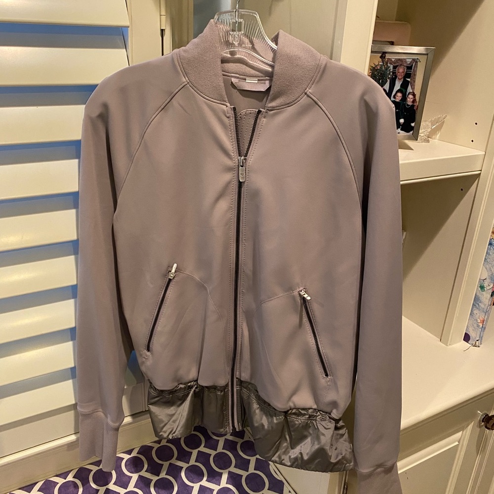 lululemon athletica Mauve Gray Bomber Jacket